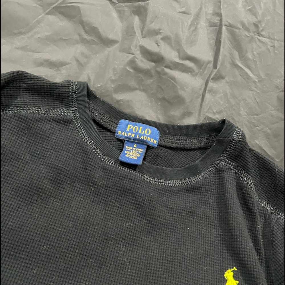 Black long sleeve boys size 6 used